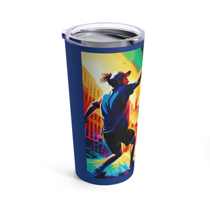 TenniVive Stainless Steel Tumbler 20oz. Designed for the Active Lifestyle of Racket Sport Enthusiasts.