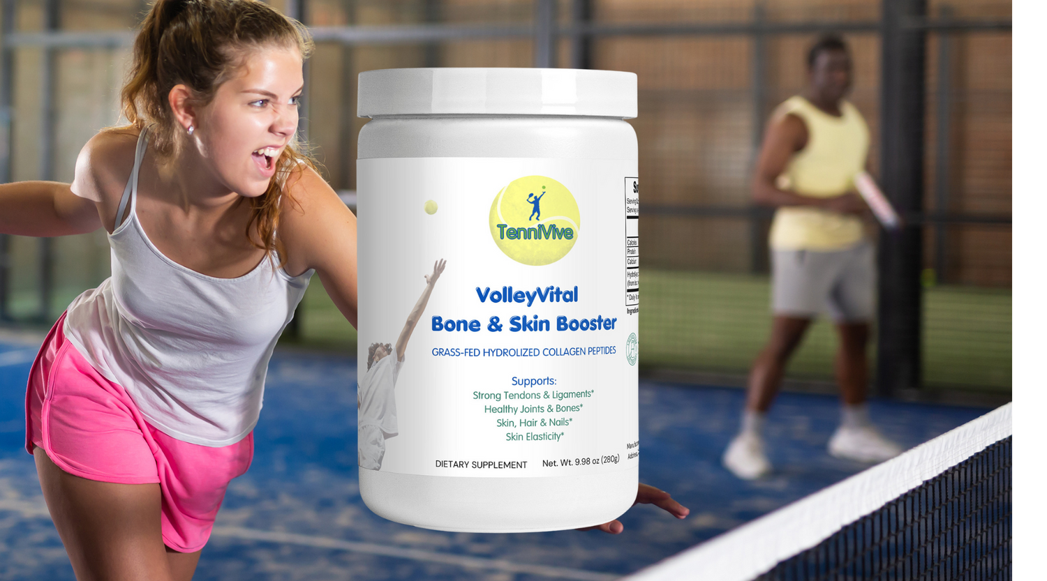 TenniVive VolleyVital Bone Skin Booster Collagen Peptides