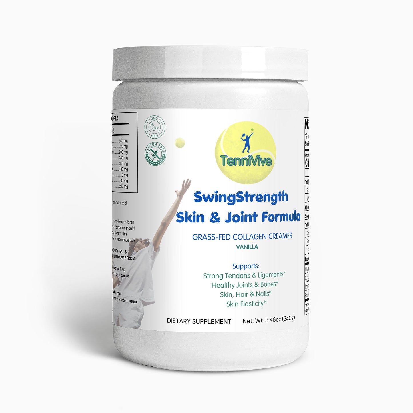 TenniVive SwingStrength Collagen Skin & Joint Formula (Vanilla)